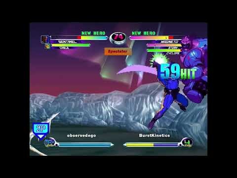 MvC2: Khaos - Magneto/Cyke AAA GB to Rom HGT 2x Unmash 100%+ Sequence .:3.5.24:.