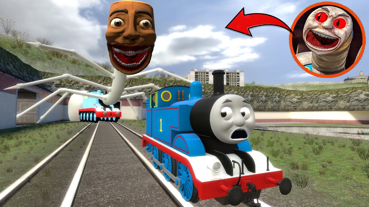 Building a Thomas Train Chased By Cursed Thomas turned into Tung Tung Tung Sahur in Garry's Mod