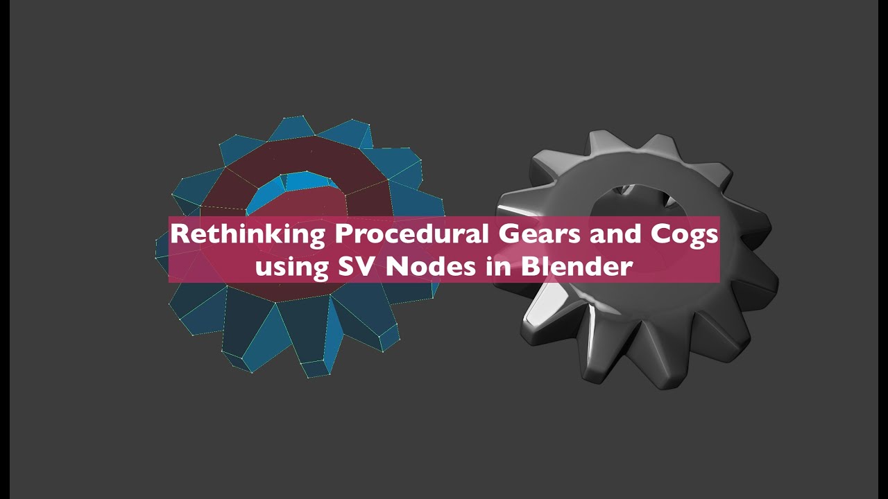 LIVENODING X Rethinking Procedural Gears Using SV Nodes - YouTube