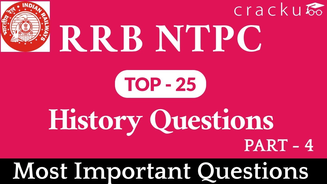 Top-25 RRB NTPC History Questions PDF 