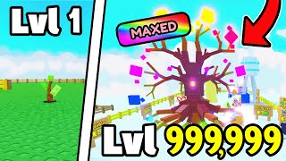 I HAD CRAZIEST START and made QUADRILLIONS in ROBLOX CHOP YOUR TREE..