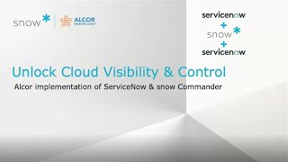 Webinar | Unlock Cloud Visibility and Control with Alcor and Snow Software