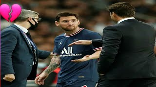 Lionel Messi Reaction After Getting Subsute Off