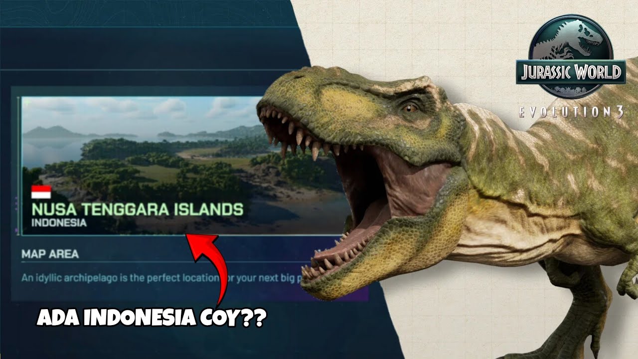 ADA INDONESIA DI JURASSIC WORLD EVOLUTION 3? 😱 - JURASSIC WORLD EVOLUTION 3 INDONESIA