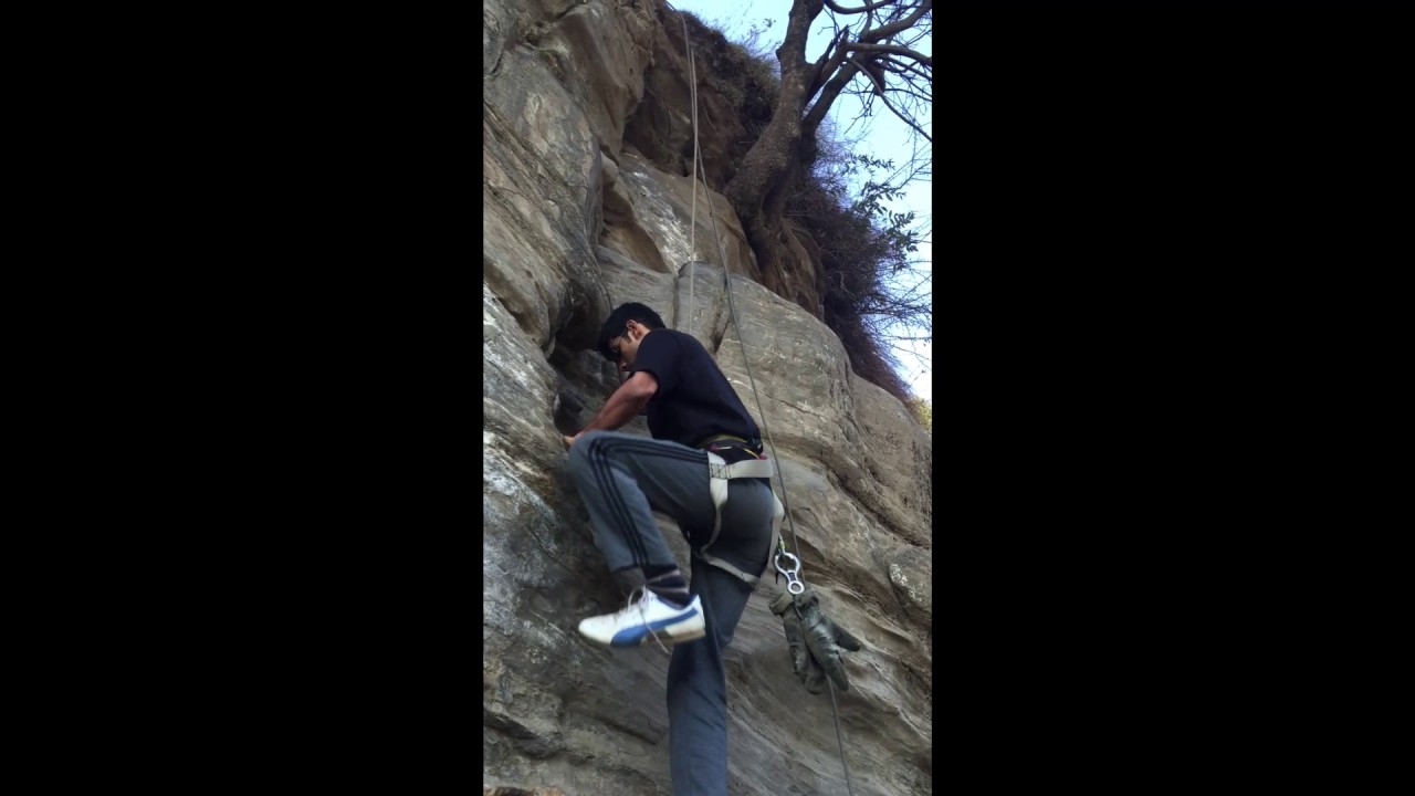 Rock climbing goes wrongepic blooper! YouTube