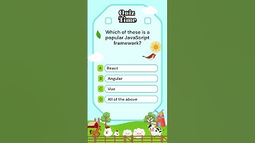 Which of these is a popular JavaScript framework? #VueJS #Frontend #Coding #NextJS #Svelte #NuxtJS
