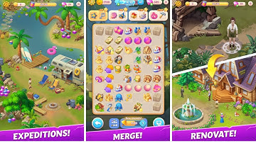 Merge Adventure: Travel Games Gameplay (Android, IOS)