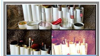 diy makeup organization by 100 % pure empty boxes