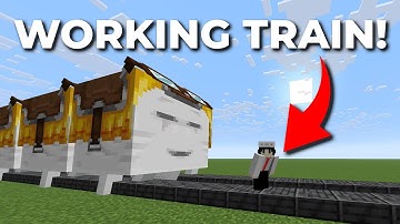 I made Working Train in Minecraft using HAPPY GHAST