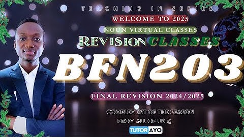 BFN203 FINAL E-EXAM REVISION 2024/25