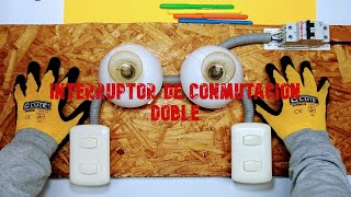 Como controlar dos focos desde dos interruptores / Conmutación doble