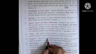 Chapter-6|| Word Processor|| Computer||