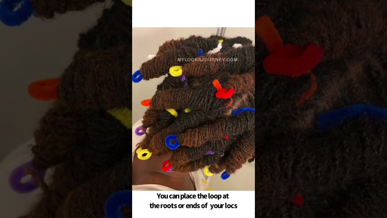 Easy ways to curl locs: Pipe cleaners 