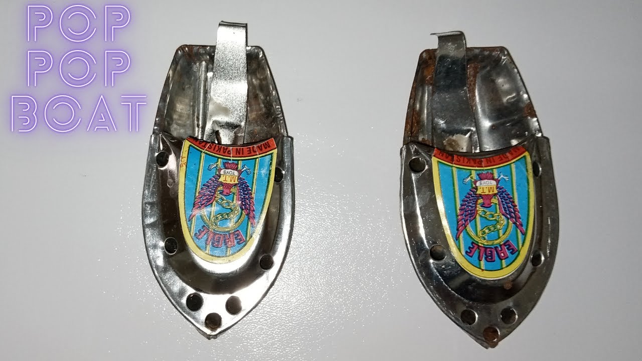 pop pop boat unboxing and review, steamboat, tin toy boat 