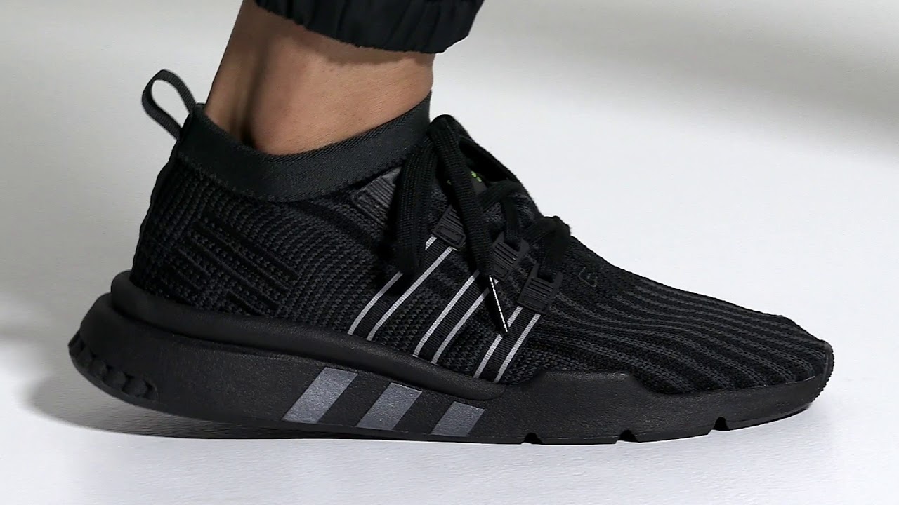 eqt support mid adv primeknit black