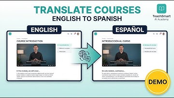 Translate English Course to Spanish | TeachSmart AI Academy Demo