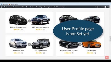 How to set User Profile page in Carspot WordPress Theme