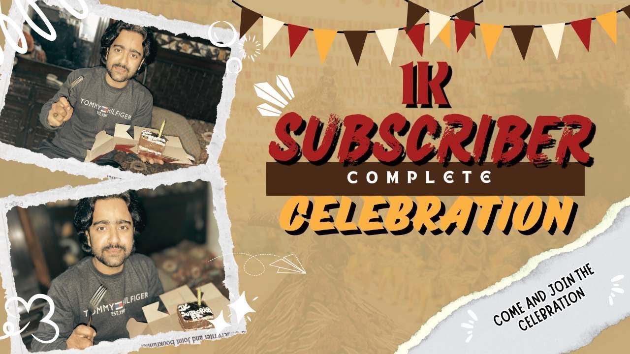 Aqib Rwp 1k subscribers complete | 1k celebration | Mirza Aqib | how to complete ...