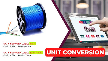 UNIT CONVERSION |  Roll to Meter While making sales entry | AccroBIZ ERP