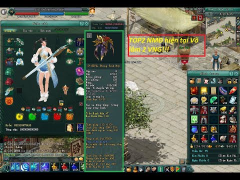 Lên sàn siêu phẩm Nga mi đàn TOP Võ lâm 2 lượng sinh lực 1.000.000 máu ...