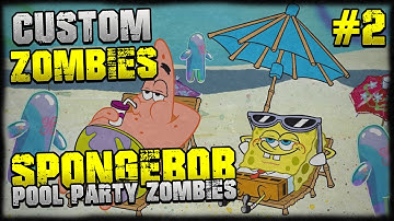 Custom Zombies - "SPONGEBOB POOL PARTY ZOMBIES" Pt2 FINAL MAP COMPLETED (COD WAW Custom Zombies)