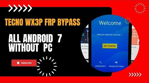 Tecno WX3P Frp Bypass Without PC | All Android 7 Frp Bypass 100% Removed
