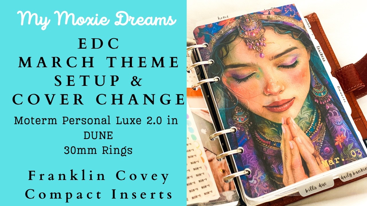 Оформление и смена обложки на март | DUNE MOTERM LUXE 2.0 | FC Compact | Ежедневник на 2026 год |...