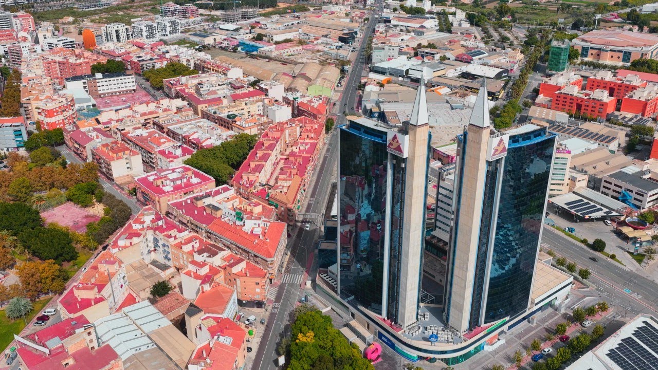 Murcia City from above 4K