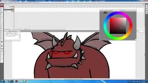 time lapse flying demon, brainstorm drawing and animation