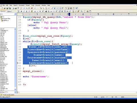 PHP Part 46: Writing a program to count the number of records.