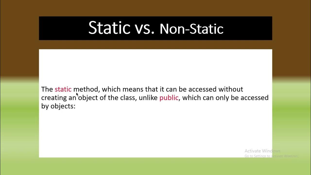 Non static method cannot be called statically. Inert and non-inert wastes. static method bep. static (keyword). static метод может быть вызван из non-static метода.