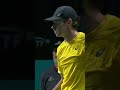 That was FAST 😧 #daviscup #shorts #tennis #australia