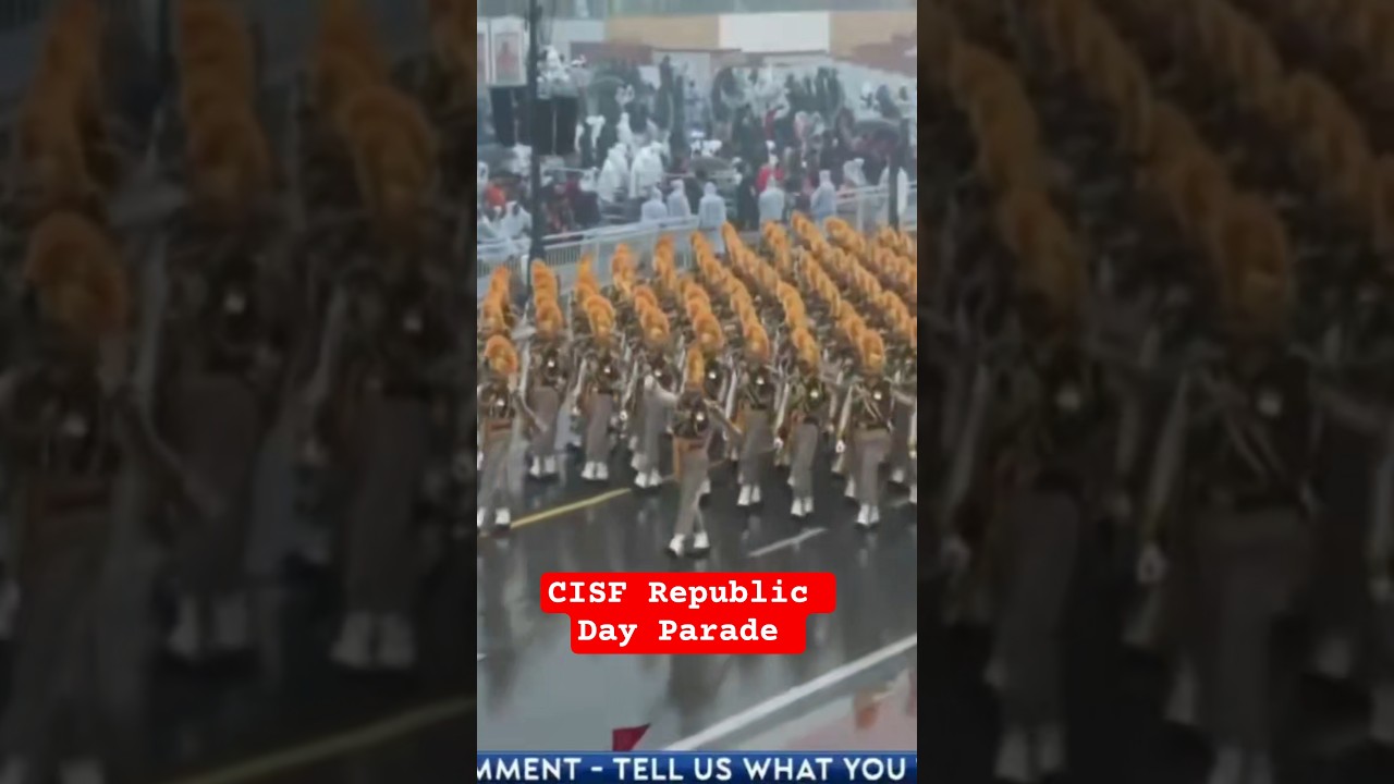CISF 77th Republic Day Parade Full Dress Rehearsal at Kartvya Path ll CISF 2026 ll#republicday #cisf