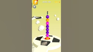 Stack Rider Gameplay Walkthrough Level 123 #shorts #gaming #ytshorts