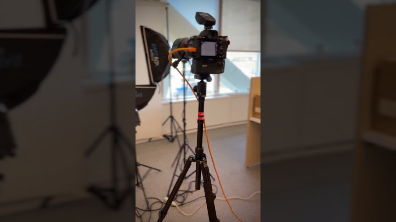 On location corporate headshot lighting setup by Headshot Specialist - Headshot Photographers NYC.