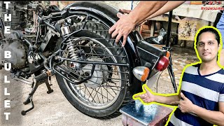 How To Remove Or Replace Royal Enfield Classic Rear Mud Guard Assembly Hindi