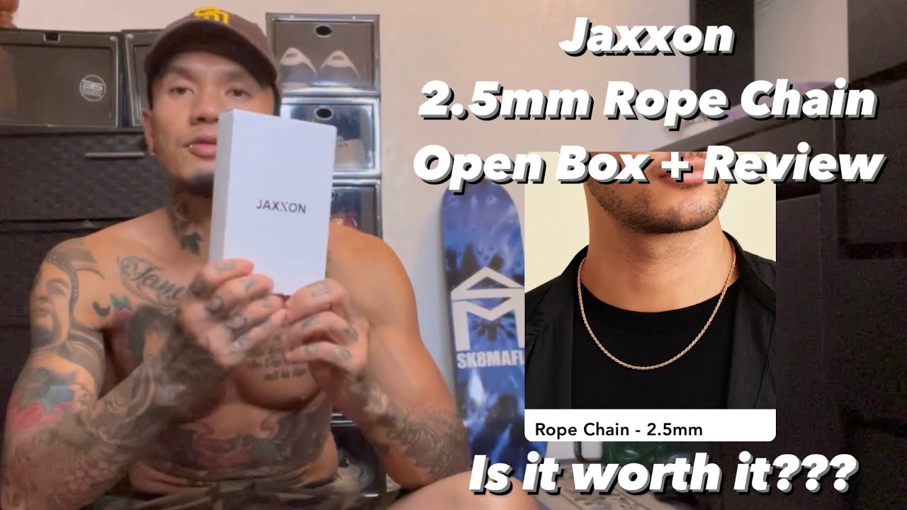 Jaxxon 2.5mm rope chain. Open box + Review JaxxonChains 