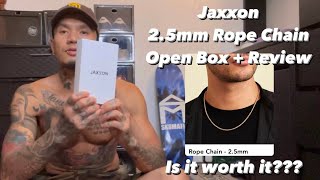 Jaxxon 2.5mm rope chain. Open box + Review #JaxxonChains #JaxxonRopeChain #RopeChain #GoldRopeChain