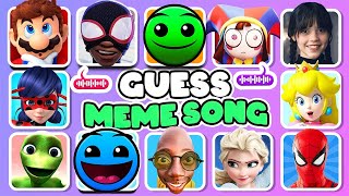 GUESS MEME & WHO'S SINGING?| Fire in The hole Meme,TengeTenge,Mario, Elsa, Bling Bang Bang Born