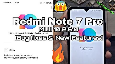 Redmi Note 7 Pro - Miui 10.2.6.0 (New Features added) New Update Available!