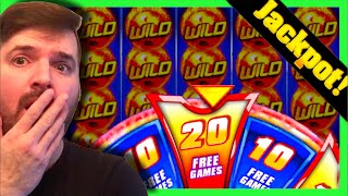 JACKPOT HANDPAY! LANDING 20 SPINS On MAX BET on Wild Fury Slot Machine W/ SDGuy1234