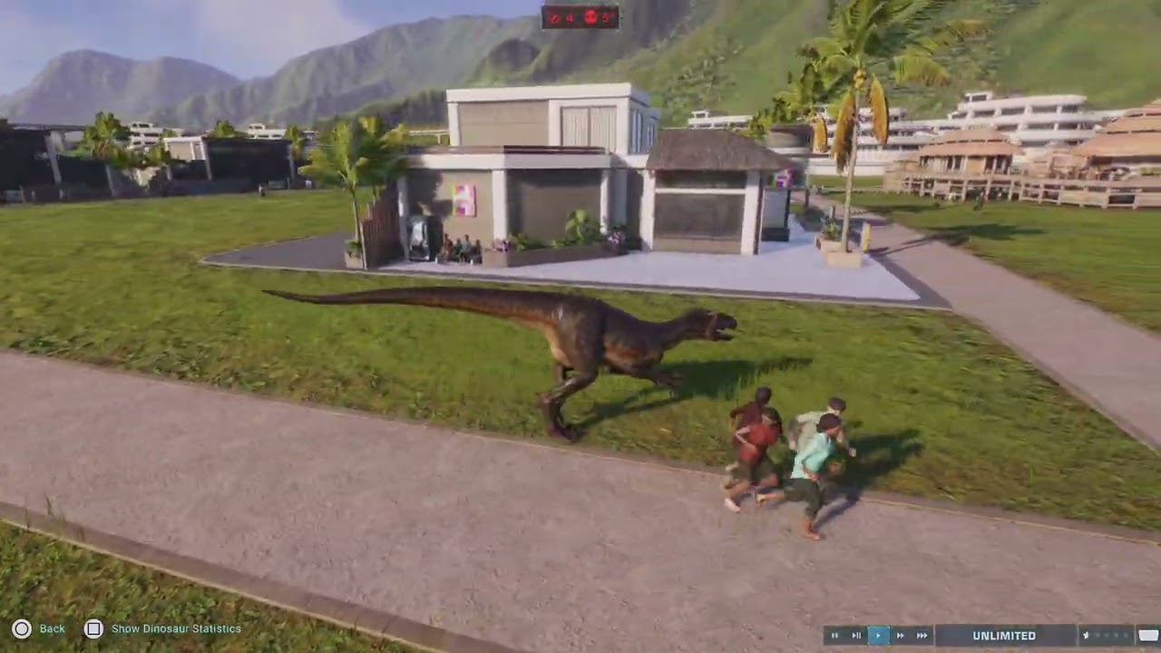 Jurassic World evolution 2 death animation indoor raptor