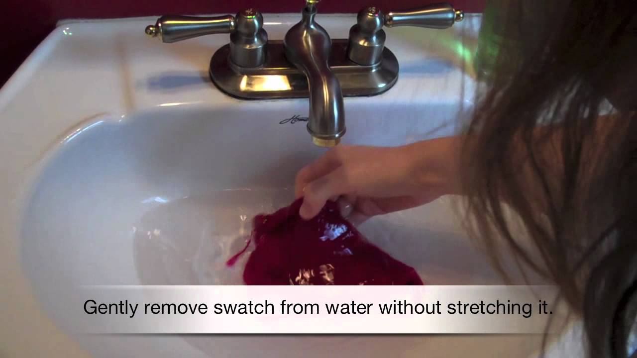 How to Wash and Block a Swatch