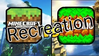 "MINECRAFT POCKET EDITION VS CRAFTING AND BUILDING" (Edit video) screenshot 2