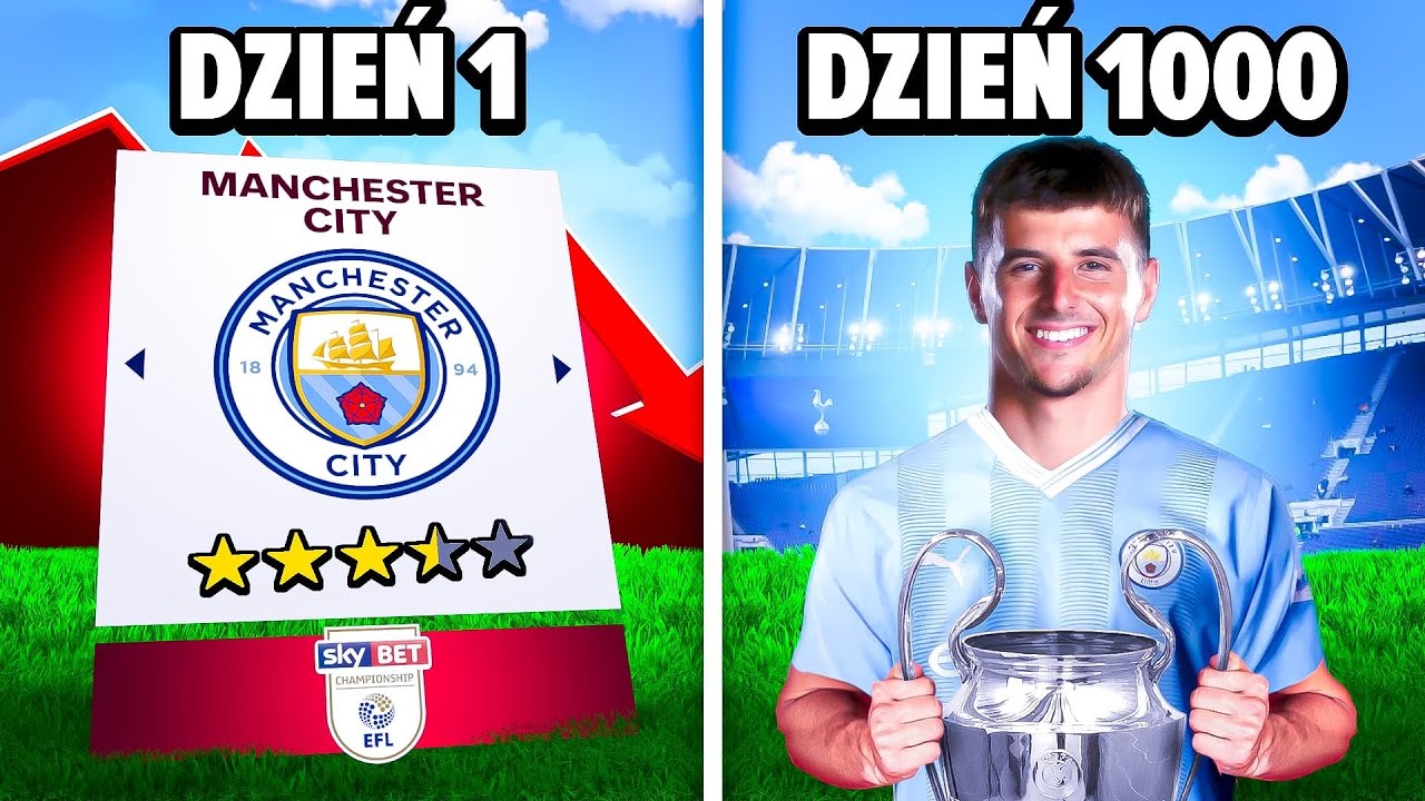 Przetrwałem 1000 DNI w ZDEGRADOWANYM MANCHSTERZE CITY w FC 24...