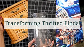 Thrift Store Upcycle Home Decor | Easy Thrifted Home Décor Makeover Ideas