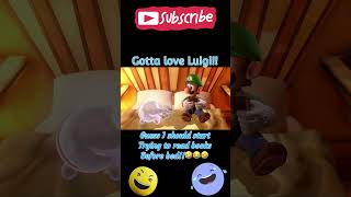 Luigi going to bed! Haha - (Luigi’s Mansion 3) #doglover #books #funny #gaming #subscribe #amazing