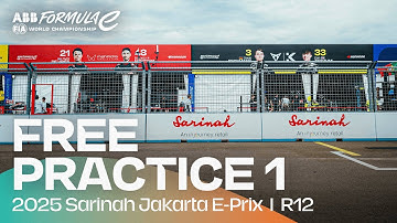 2025 Sarinah Jakarta E-Prix Round 12 | Free Practice 1