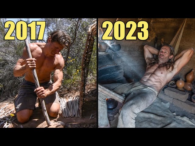 Six Years of Primitive Hut Living (last video of the year) class=