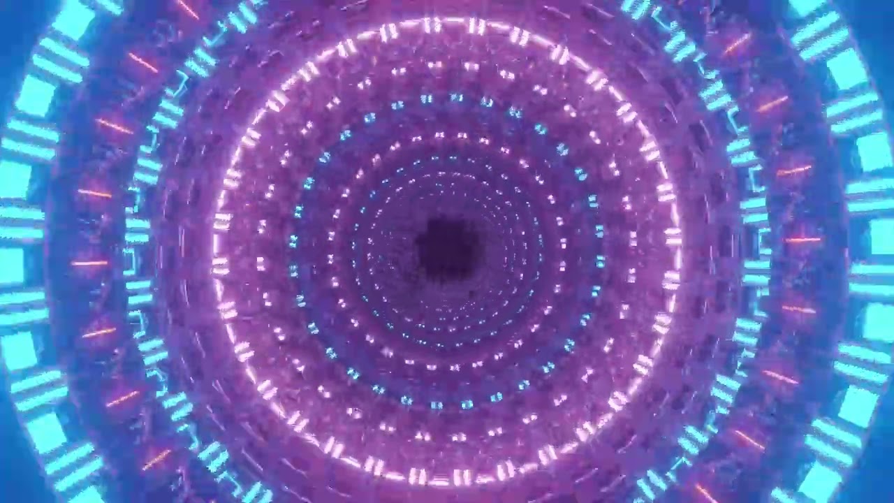 Neon Tunnel Kaleidoscope – Hypnotic Psychedelic Visuals | 10 HOURS 4K Seamless Loop